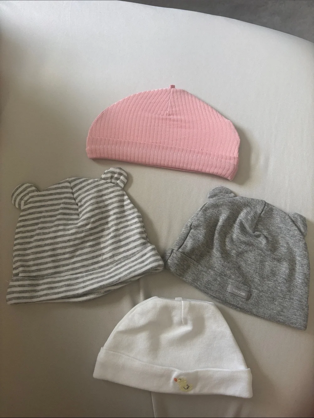 Kids Ribbed Pink Beanie Hat - Soft Baby Cap